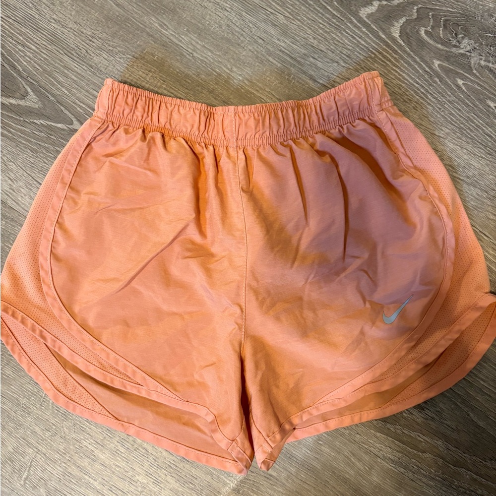 Nike Orange Athletic Shorts Lightweight Design